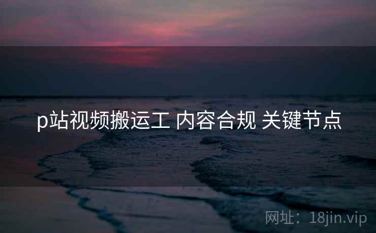 p站视频搬运工 内容合规 关键节点