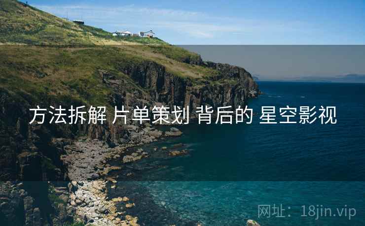 方法拆解 片单策划 背后的 星空影视