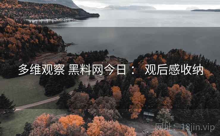 多维观察 黑料网今日 ： 观后感收纳