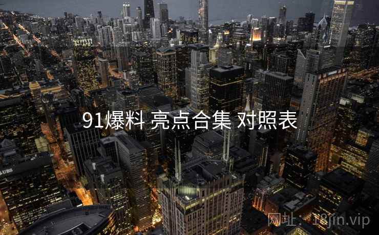 91爆料 亮点合集 对照表  第1张