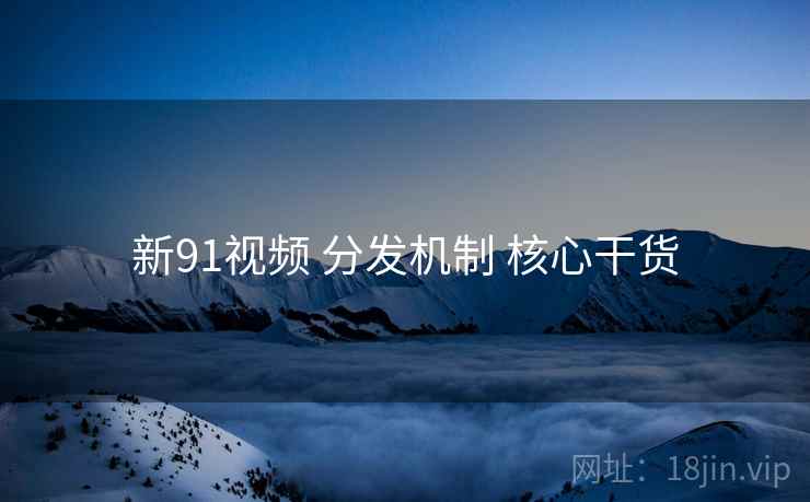 新91视频 分发机制 核心干货  第1张