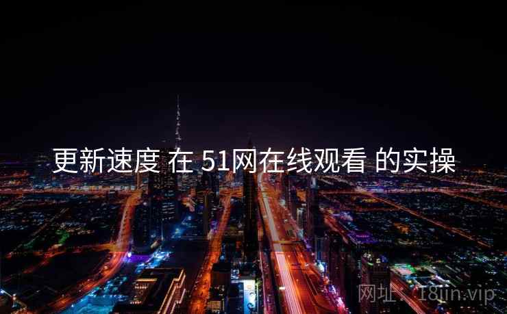 更新速度 在 51网在线观看 的实操
