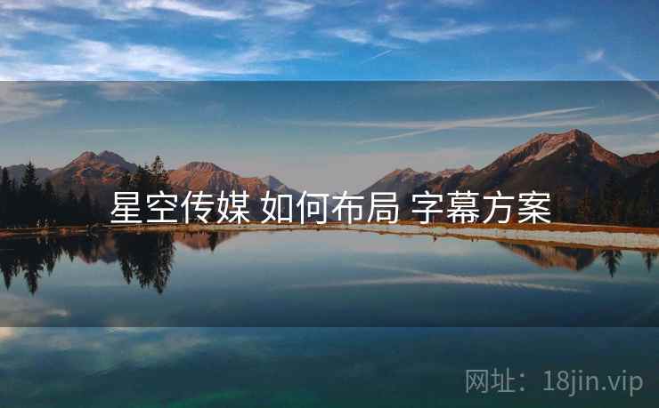 星空传媒 如何布局 字幕方案