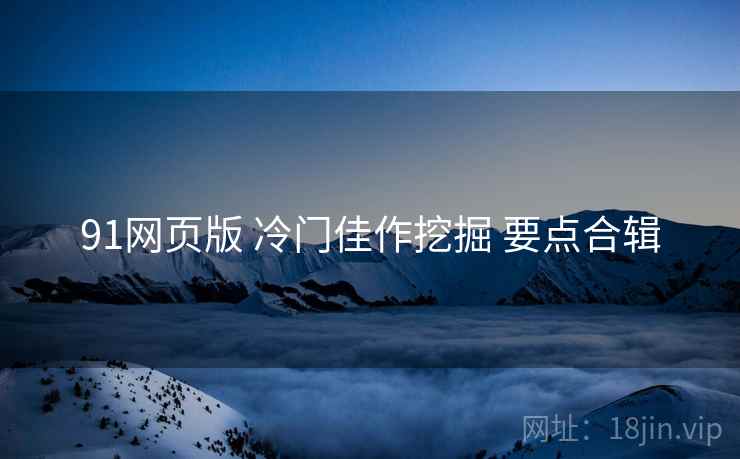 91网页版 冷门佳作挖掘 要点合辑