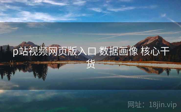 p站视频网页版入口 数据画像 核心干货