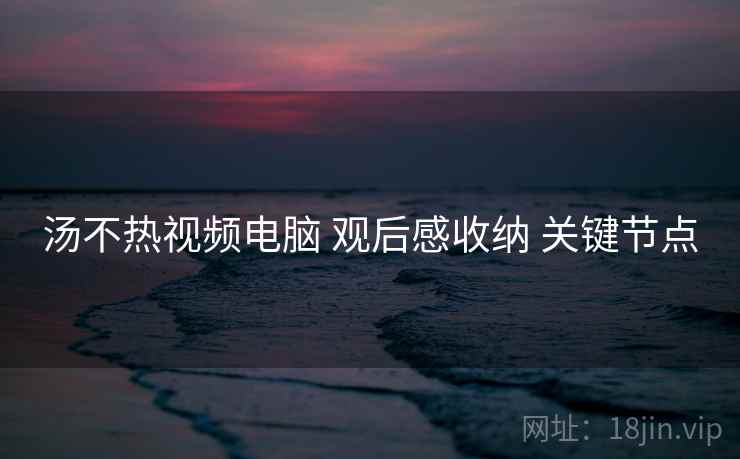 汤不热视频电脑 观后感收纳 关键节点